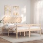 Bed for seniors with solid wood headboard 140x200cm by vidaXL, Beds and slatted bases - Ref: Foro24-3195546, Price: 146,42 €,...