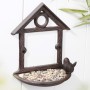 HI Braunes hängendes Vogelhäuschen in Hausform, 18 cm von HI, Vogel Fütterer - Ref: Foro24-435240, Preis: 20,04 €, Rabatt: %