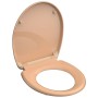 SCHÜTTE Asiento de WC cierre suave liberación rápida BEIGE duroplast de SCHÜTTE, Asientos de inodoros y bidés - Ref: Foro24-4...