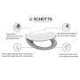 SCHÜTTE Toilet seat soft close quick release GRAY duroplast by SCHÜTTE, Toilet and bidet seats - Ref: Foro24-435095, Price: 4...