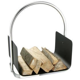 HI Silver firewood holder 40.5x30x47 cm by HI, Firewood bags and holders - Ref: Foro24-435308, Price: 51,99 €, Discount: %