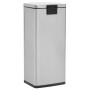 Trash can with anti-fingerprint pedal 30L silver stainless steel by vidaXL, Garbage cans and trash cans - Ref: Foro24-149571,...