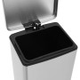 Trash can with anti-fingerprint pedal 30L silver stainless steel by vidaXL, Garbage cans and trash cans - Ref: Foro24-149571,...