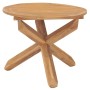 Solid teak wood garden dining table Ø90x75 cm by vidaXL, Garden tables - Ref: Foro24-316168, Price: 145,99 €, Discount: %