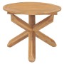 Mesa de comedor de jardín madera maciza de teca Ø90x75 cm de vidaXL, Mesas de jardín - Ref: Foro24-316168, Precio: 176,37 €, ...