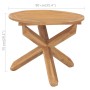 Mesa de comedor de jardín madera maciza de teca Ø90x75 cm de vidaXL, Mesas de jardín - Ref: Foro24-316168, Precio: 176,37 €, ...