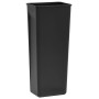 Cubo basura con pedal antihuellas 30L negro acero inoxidable de vidaXL, Cubos de la basura y papeleras - Ref: Foro24-149573, ...