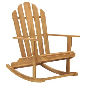 Adirondack-Schaukelstuhl aus massivem Teakholz von vidaXL, Gartenstühle - Ref: Foro24-316167, Preis: 188,99 €, Rabatt: %