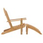 Adirondack Chair with Solid Teak Wood Footrest by vidaXL, Garden chairs - Ref: Foro24-316165, Price: 239,99 €, Discount: %