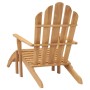 Silla Adirondack con reposapiés de madera maciza de teca de vidaXL, Sillas de jardín - Ref: Foro24-316165, Precio: 238,99 €, ...