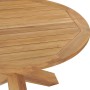 Mesa de comedor de jardín madera maciza de teca Ø110x75 cm de vidaXL, Mesas de jardín - Ref: Foro24-316169, Precio: 337,63 €,...