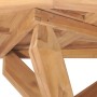 Mesa de comedor de jardín madera maciza de teca Ø110x75 cm de vidaXL, Mesas de jardín - Ref: Foro24-316169, Precio: 337,63 €,...