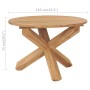 Mesa de comedor de jardín madera maciza de teca Ø110x75 cm de vidaXL, Mesas de jardín - Ref: Foro24-316169, Precio: 337,63 €,...