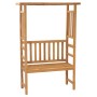 Garden bench with pergola in solid teak wood 115 cm by vidaXL, garden benches - Ref: Foro24-316170, Price: 259,48 €, Discount: %