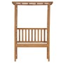 Garden bench with pergola in solid teak wood 115 cm by vidaXL, garden benches - Ref: Foro24-316170, Price: 259,99 €, Discount: %