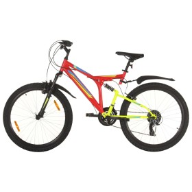 Bicicleta montaña 21 velocidades 26 pulgadas rueda 49 cm rojo de vidaXL, Bicicletas - Ref: Foro24-3067228, Precio: 236,99 €, ...