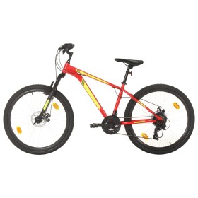 Bicicleta montaña 21 velocidades 27,5 pulgadas rueda 38 cm rojo de vidaXL, Bicicletas - Ref: Foro24-3067216, Precio: 245,23 €...