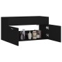 Black plywood vanity cabinet 90x38.5x46 cm by vidaXL, Bathroom furniture - Ref: Foro24-804666, Price: 33,20 €, Discount: %