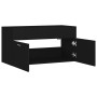 Black plywood vanity cabinet 90x38.5x46 cm by vidaXL, Bathroom furniture - Ref: Foro24-804666, Price: 33,20 €, Discount: %