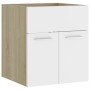 Oak white plywood sink cabinet 41x38.5x46 cm by vidaXL, Bathroom furniture - Ref: Foro24-804643, Price: 27,98 €, Discount: %