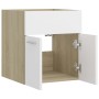 Oak white plywood sink cabinet 41x38.5x46 cm by vidaXL, Bathroom furniture - Ref: Foro24-804643, Price: 27,98 €, Discount: %