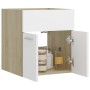 Oak white plywood sink cabinet 41x38.5x46 cm by vidaXL, Bathroom furniture - Ref: Foro24-804643, Price: 27,98 €, Discount: %