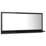 Glossy black plywood bathroom mirror 80x10.5x37 cm by vidaXL, bathroom vanities - Ref: Foro24-804578, Price: 30,99 €, Discoun...