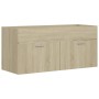 Oak plywood sink cabinet 100x38.5x46 cm by vidaXL, Bathroom furniture - Ref: Foro24-804677, Price: 47,00 €, Discount: %