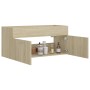 Oak plywood sink cabinet 100x38.5x46 cm by vidaXL, Bathroom furniture - Ref: Foro24-804677, Price: 47,00 €, Discount: %