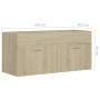 Oak plywood sink cabinet 100x38.5x46 cm by vidaXL, Bathroom furniture - Ref: Foro24-804677, Price: 47,00 €, Discount: %