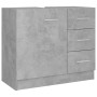 Armario para lavabo contrachapada gris hormigón 63x30x54 cm de vidaXL, Muebles de baño - Ref: Foro24-804188, Precio: 83,11 €,...