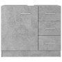 Armario para lavabo contrachapada gris hormigón 63x30x54 cm de vidaXL, Muebles de baño - Ref: Foro24-804188, Precio: 83,11 €,...