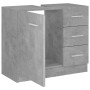 Armario para lavabo contrachapada gris hormigón 63x30x54 cm de vidaXL, Muebles de baño - Ref: Foro24-804188, Precio: 83,11 €,...