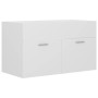 Armario para lavabo madera contrachapada blanco 80x38,5x46 cm de vidaXL, Muebles de baño - Ref: Foro24-804656, Precio: 44,94 ...