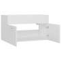 White plywood sink cabinet 80x38.5x46 cm by vidaXL, Bathroom furniture - Ref: Foro24-804656, Price: 44,84 €, Discount: %