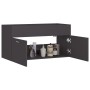 Gray plywood sink cabinet 90x38.5x46 cm by vidaXL, Bathroom furniture - Ref: Foro24-804667, Price: 45,40 €, Discount: %