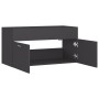 Gray plywood sink cabinet 90x38.5x46 cm by vidaXL, Bathroom furniture - Ref: Foro24-804667, Price: 45,40 €, Discount: %