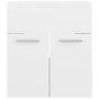 Glossy white plywood sink cabinet 41x38.5x46 cm by vidaXL, Bathroom furniture - Ref: Foro24-804644, Price: 26,41 €, Discount: %