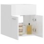 Glossy white plywood sink cabinet 41x38.5x46 cm by vidaXL, Bathroom furniture - Ref: Foro24-804644, Price: 26,41 €, Discount: %