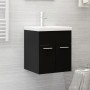 Black plywood bathroom cabinet 41x38.5x46 cm by vidaXL, Bathroom furniture - Ref: Foro24-804639, Price: 24,65 €, Discount: %