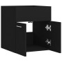 Armario para lavabo madera contrachapada negro 41x38,5x46 cm de vidaXL, Muebles de baño - Ref: Foro24-804639, Precio: 24,91 €...