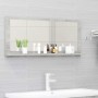 Concrete gray plywood bathroom mirror 90x10.5x37 cm by vidaXL, bathroom vanities - Ref: Foro24-804584, Price: 29,57 €, Discou...