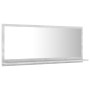 Concrete gray plywood bathroom mirror 90x10.5x37 cm by vidaXL, bathroom vanities - Ref: Foro24-804584, Price: 29,99 €, Discou...