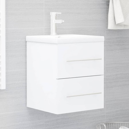 White plywood sink cabinet 41x38.5x48 cm by vidaXL, Bathroom furniture - Ref: Foro24-804683, Price: 43,32 €, Discount: %