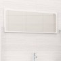 Glossy white plywood bathroom mirror 90x1.5x37 cm by vidaXL, bathroom vanities - Ref: Foro24-804627, Price: 33,11 €, Discount: %