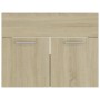 Armario para lavabo contrachapada color roble 60x38,5x46 cm de vidaXL, Muebles de baño - Ref: Foro24-804650, Precio: 37,44 €,...