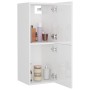 Armario de baño madera contrachapada blanco brillo 30x30x80 cm de vidaXL, Muebles de baño - Ref: Foro24-804994, Precio: 47,84...