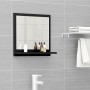 Espejo de baño madera contrachapada negro 40x10,5x37 cm de vidaXL, Tocadores de baño - Ref: Foro24-804554, Precio: 27,44 €, D...