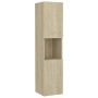 Armario de baño madera contrachapada roble Sonoma 30x30x130 cm de vidaXL, Muebles de baño - Ref: Foro24-805000, Precio: 116,4...