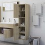 Bathroom cabinet in oak Sonoma plywood 30x30x130 cm by vidaXL, Bathroom furniture - Ref: Foro24-805000, Price: 116,45 €, Disc...